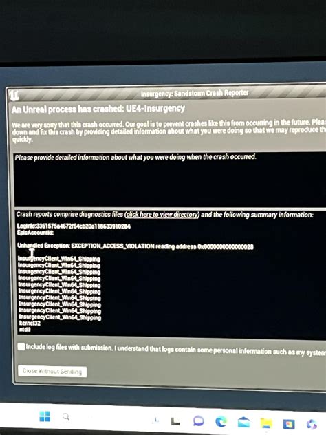 Insurgency: Sandstorm crashes on startup (read description.